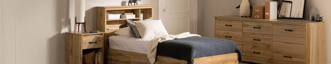 Lits, têtes & matelas de lits simples-CLÉMENT