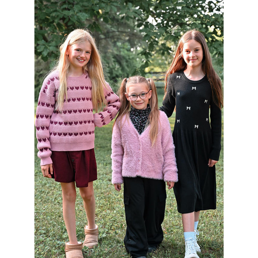 Cardigan Tricot Romance 7-14ans-Look-LOK-2253570C-ROS-CLÉMENT