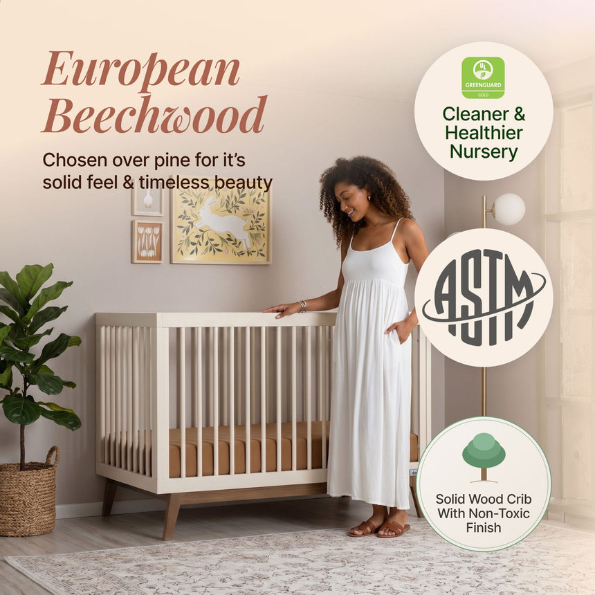 Couchette convertible 3 en 1 Soho - Amande / Noyer-Dadada Baby-DDD-10482-CLÉMENT