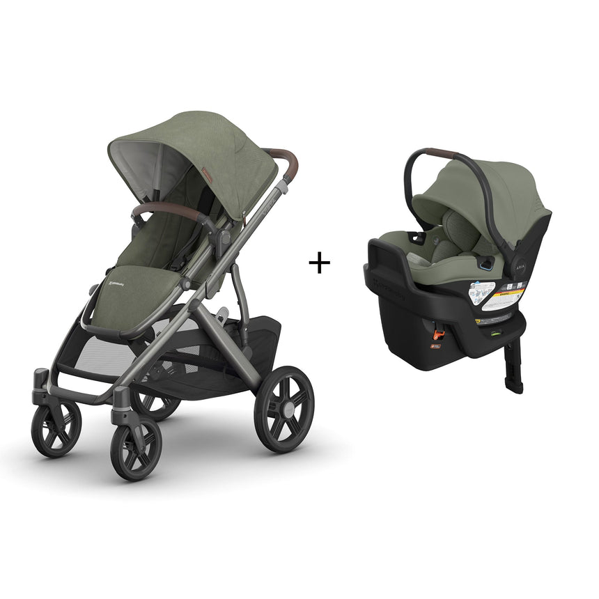 Poussette Vista V3 + Siège Auto Aria V2 - Evelyn-Systeme De Voyage (607)-UPPAbaby-CLÉMENT