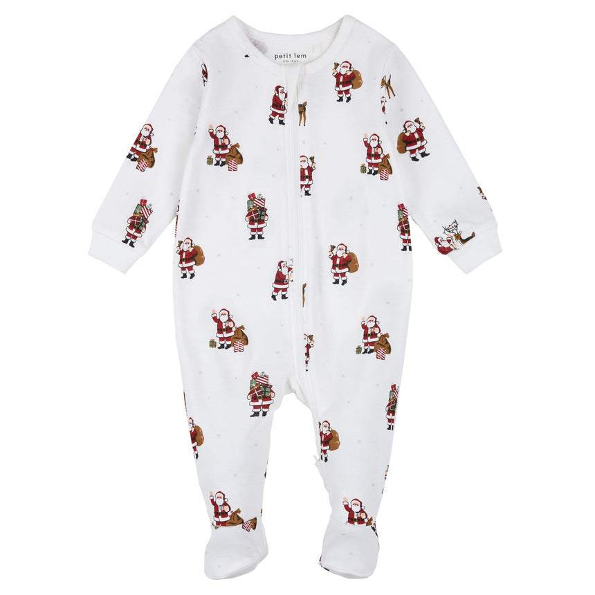 Pyjama Père Noël 0-24mois-Pyjama Bebe (17B)-Petit Lem-Ivoire-0 m-CLÉMENT