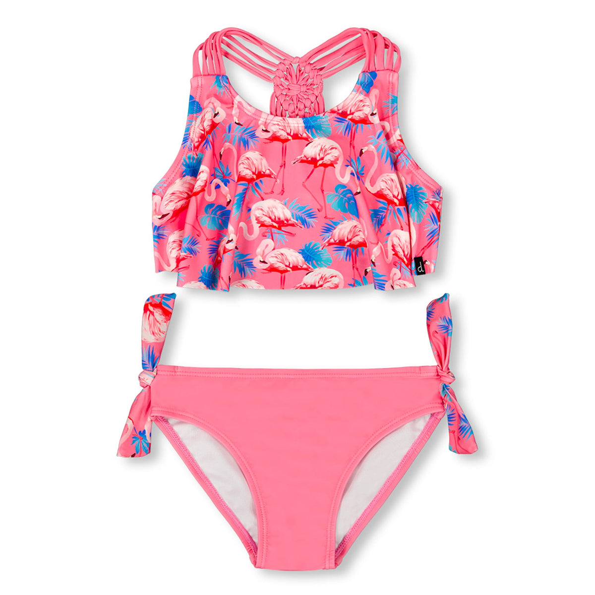 Maillot De Bail Plumage Flamant Rose Pour Petite Fille Taille 4 - Marque She Shells - Style Pageant