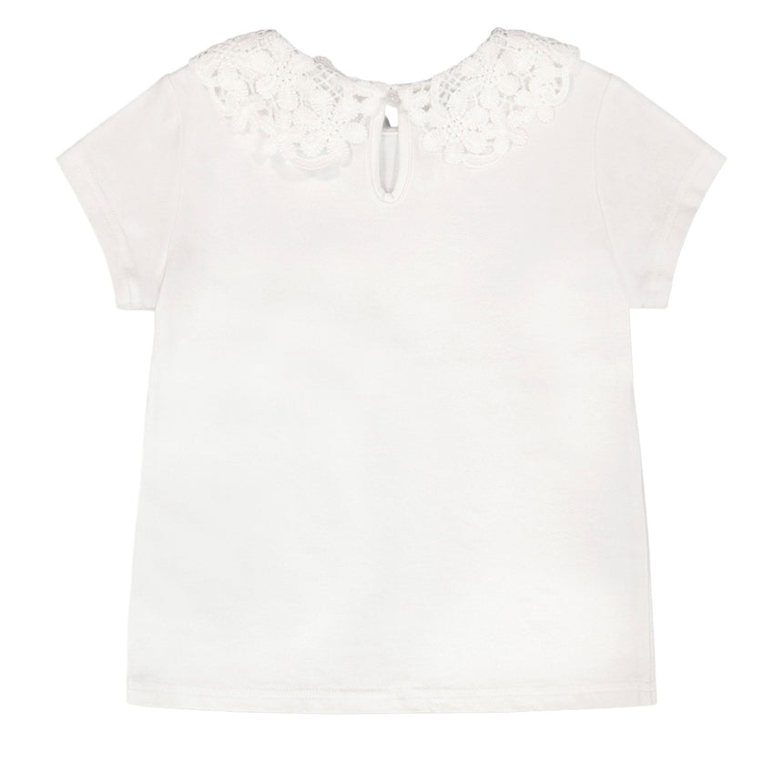 T-shirt Blanc Marguerites 3-6ans-Deux par Deux-2X2-H30I70-100B-CLÉMENT