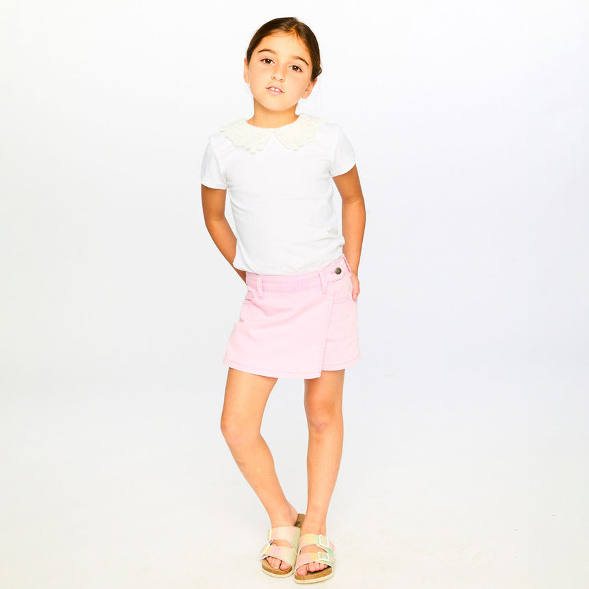 T-shirt Blanc Marguerites 7-10ans-Deux par Deux-2X2-H30I70-100C-CLÉMENT