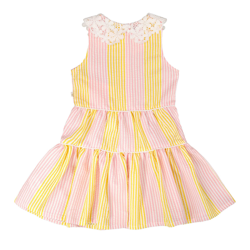 Robe Rayé Marguerites 3-6ans-Deux par Deux-2X2-H30I85-137B-CLÉMENT