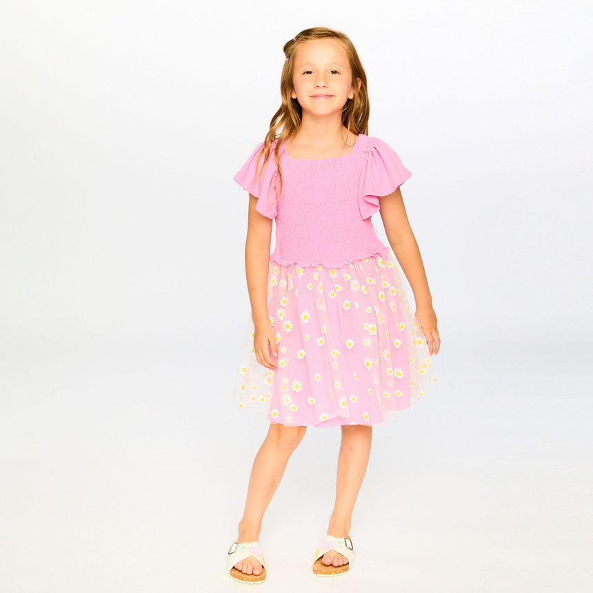 Robe Marguerites 7-10ans-Deux par Deux-2X2-H30I87-6240C-CLÉMENT
