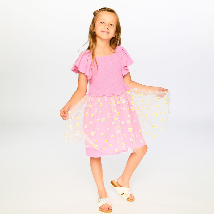 Robe Marguerites 7-10ans-Deux par Deux-2X2-H30I87-6240C-CLÉMENT