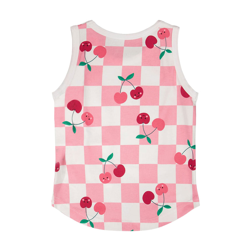 Camisole Carreaux Cerise 3-6ans-Deux par Deux-2X2-H30L72-140B-CLÉMENT