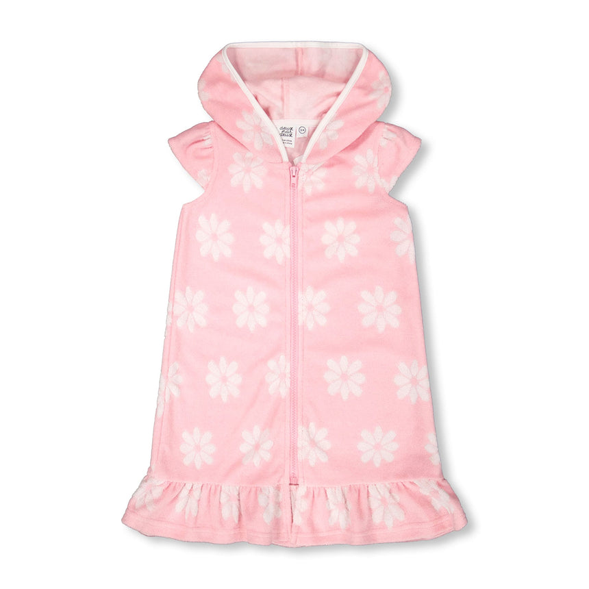 Robe de Plage Fleurs 7-12ans-Deux par Deux-Rose-7-2X2-H30OG80-184C-CLÉMENT