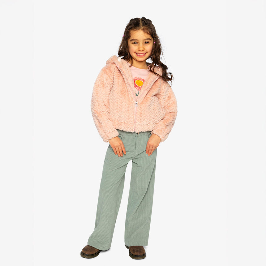 Veste Peluche Fraise 3-6ans-Deux par Deux-2X2-J20G50-6500B-CLÉMENT