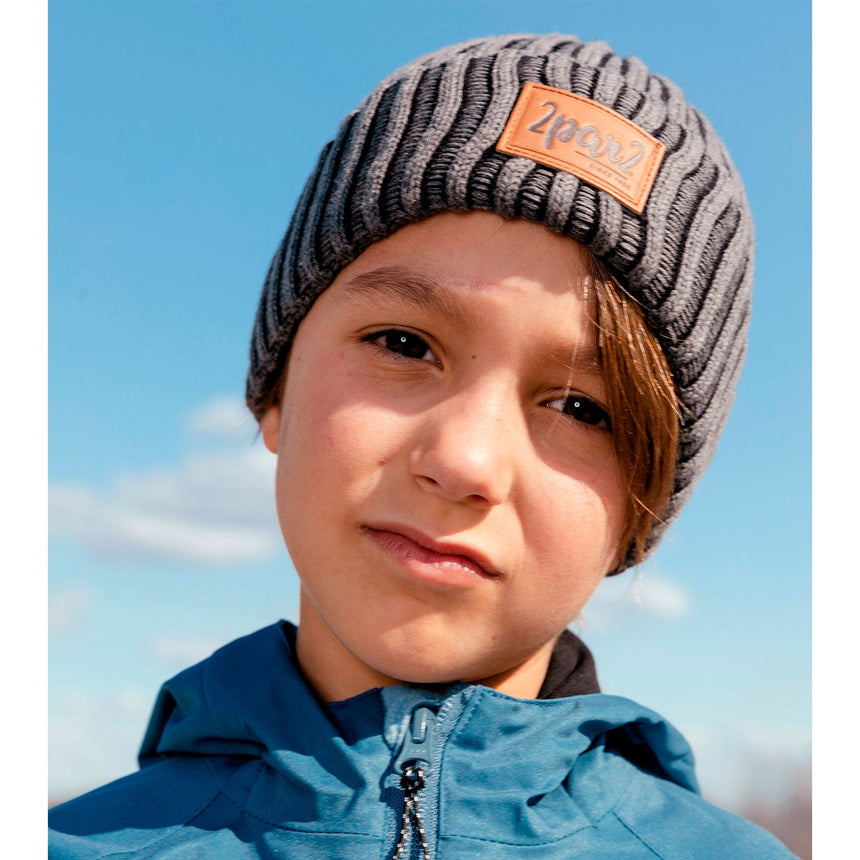 Tuque Tricot Noire 2-14ans-Deux par Deux-2X3-F30WT24-999-CLÉMENT