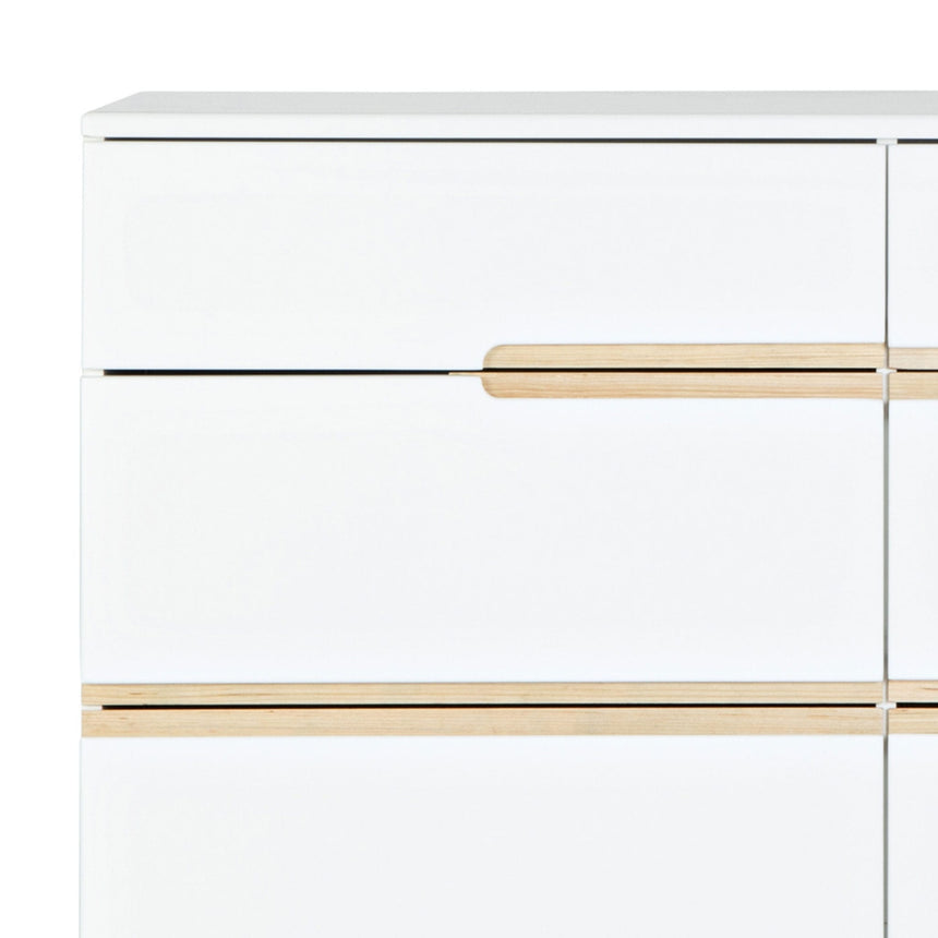 Commode 6 tiroirs Bliss - Blanc / Naturel-Dadada Baby-DDD-46131-CLÉMENT