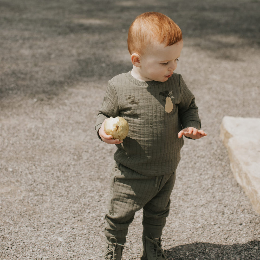 Pear Quilted Set 3-24m