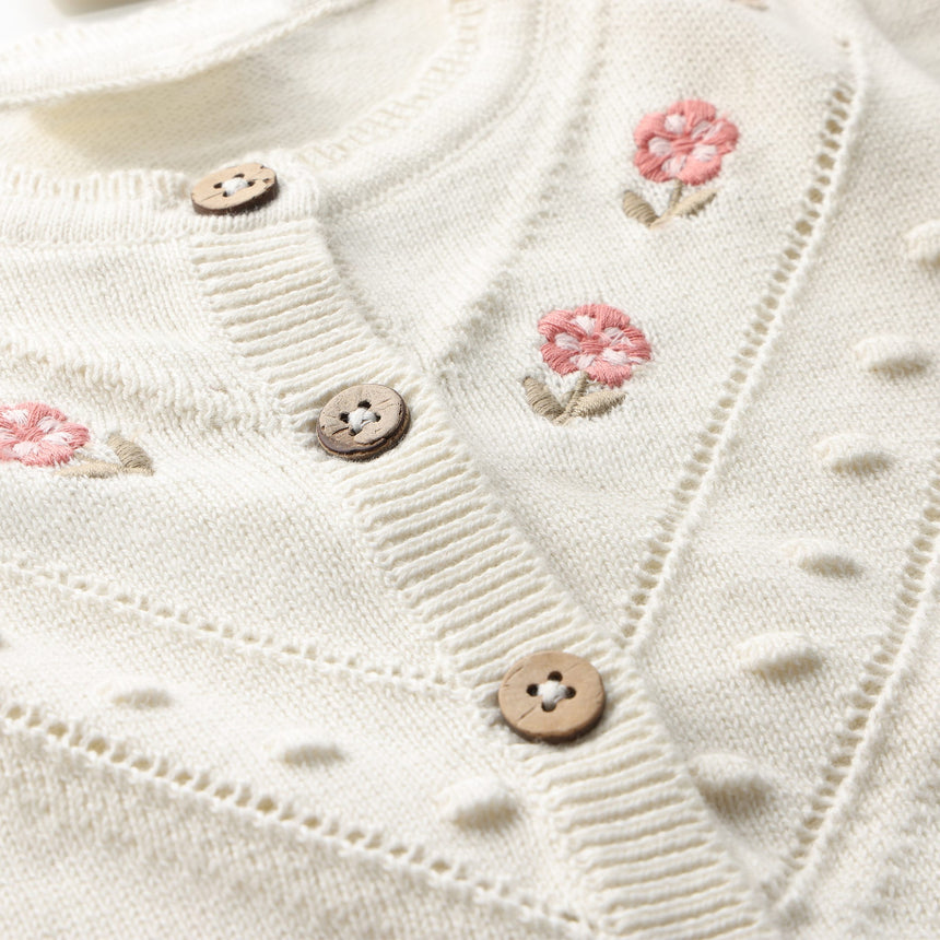 Cardigan Tricot Broderie 6-24mois-Minymo-AC1-114324-1271-CLÉMENT