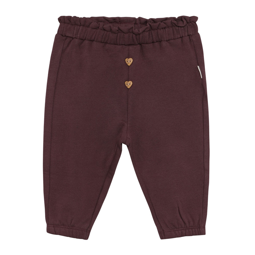 Pantalon Ouaté Uni 6-24mois-Minymo-Prune-6 m-AC1-114432-6599-CLÉMENT