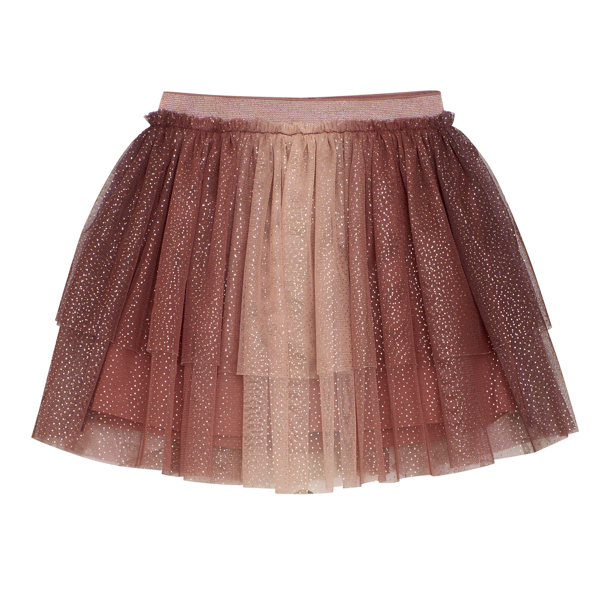 スカート SEMICOUTURE Scarlett tulle skirt rhinestones Beige Tulle Midi Skirt - Blush Boutique