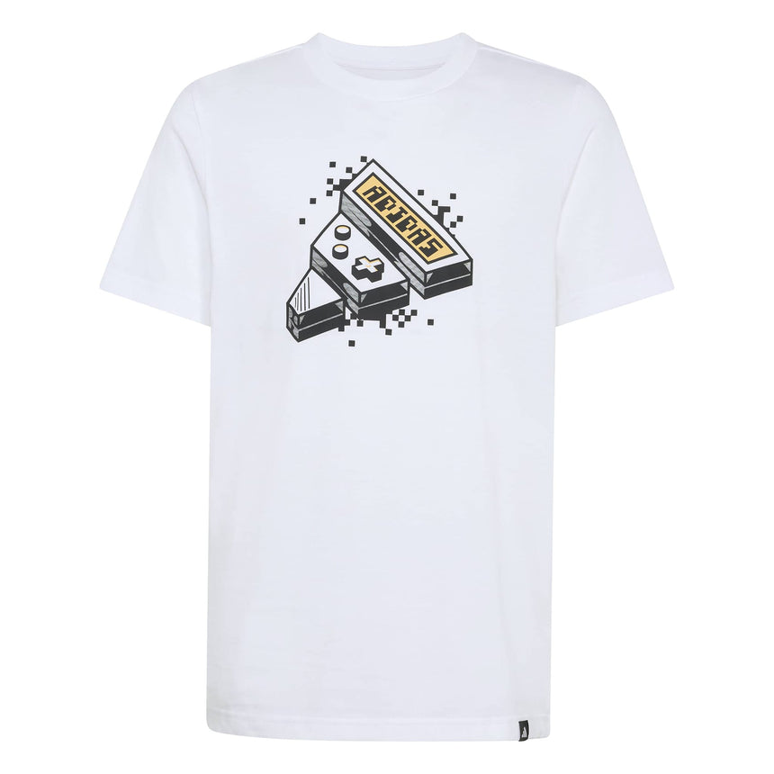T-shirt Graphic Gaming 8-16ans-Adidas-Blanc-S-ADI-KA0531-CLÉMENT