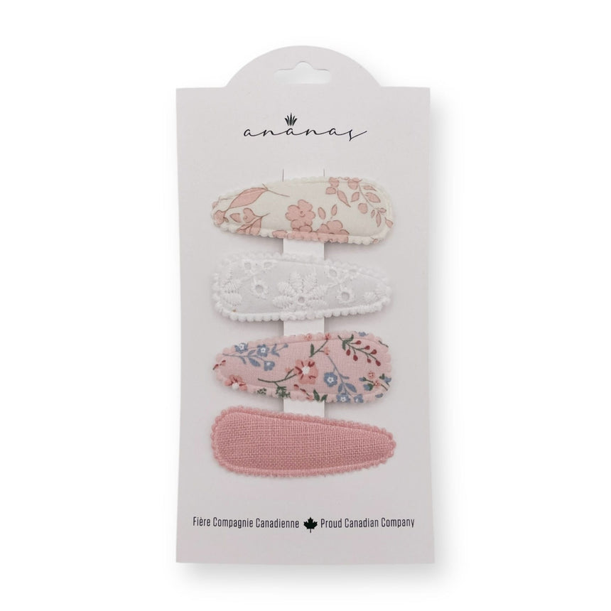 Barrettes Brise Printanière(4)-Ananas co-ANA-SC-04-CLÉMENT