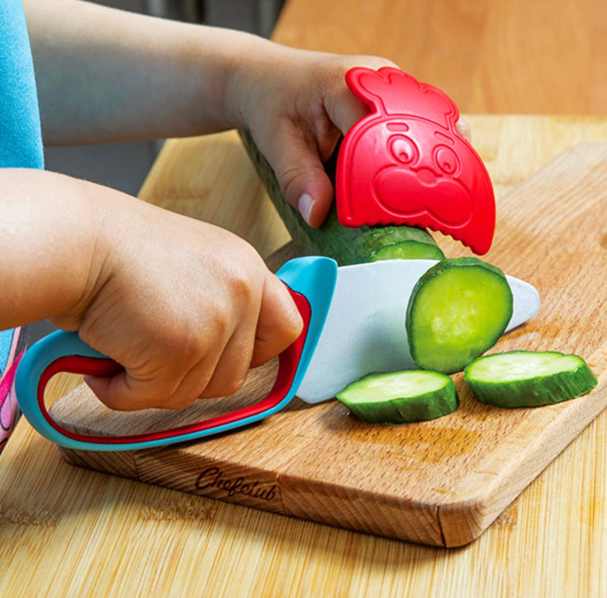 Couteau De Chef - Bleu/Rouge-Chefclub-AUT-2-40318-CLÉMENT