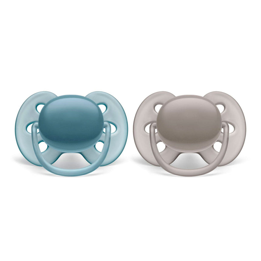 Suce Orthodontique 6-18m Ultra Doux Paquet de 2 - Bleu-Philips Avent-AVE-PA-SCF21140-CLÉMENT