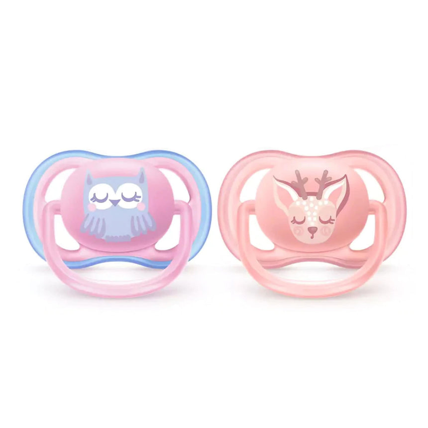 Suce Orthodontique 0-6m Ultra Air Paquet de 2 - Rose-Philips Avent-AVE-PASCF08508-CLÉMENT