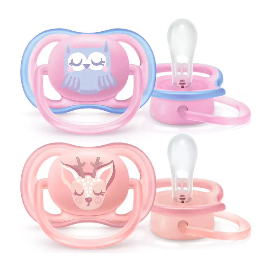 Suce Orthodontique 0-6m Ultra Air Paquet de 2 - Rose-Philips Avent-AVE-PASCF08508-CLÉMENT