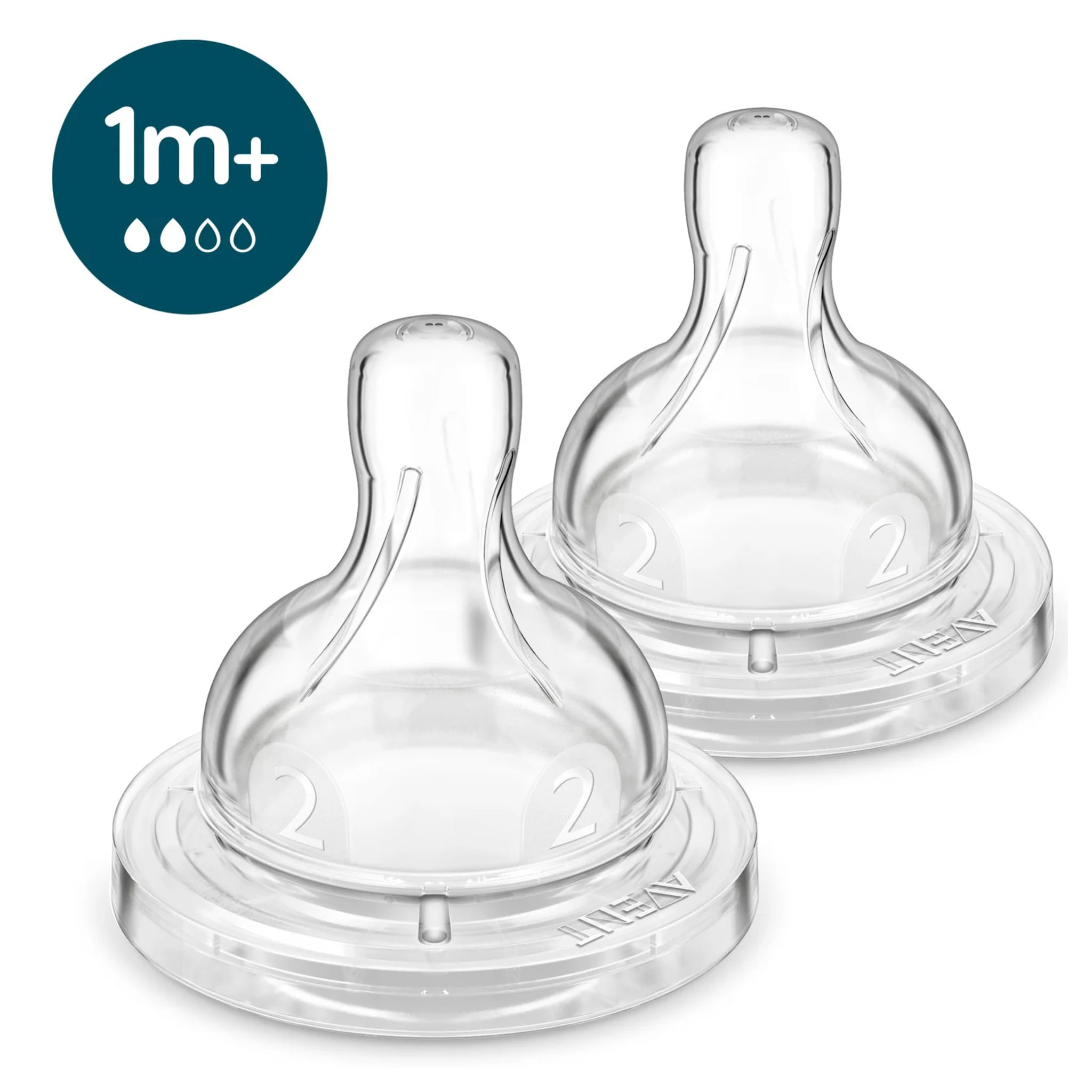 Tétines Anticolique (2) Niveau 2 pour 1mois+ - Philips Avent – CLÉMENT