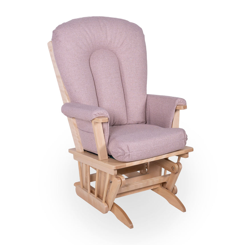 Chaise Berçante Bois - Naturel- Tissus sur commande spéciale-Goberce-Prelude 067-GBE-B45-CHAISE-NATUREL-CLÉMENT