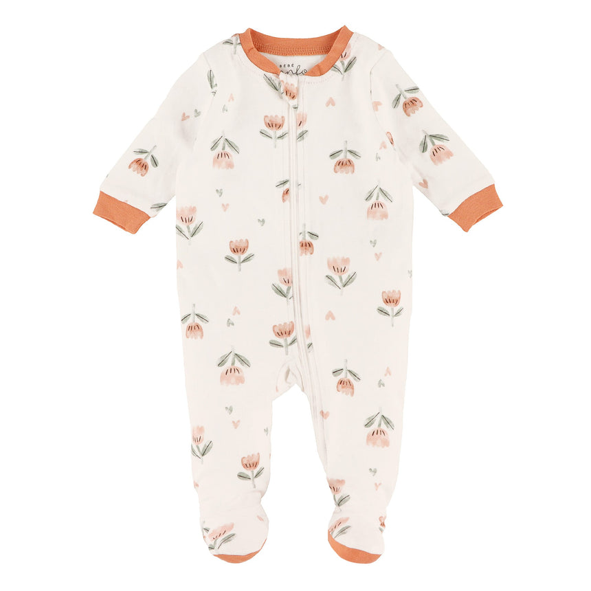 Pyjama Fleurs Pommes 0-30mois-Bebe Confort-Blanc-0 m-BC2-2251700C-CLÉMENT