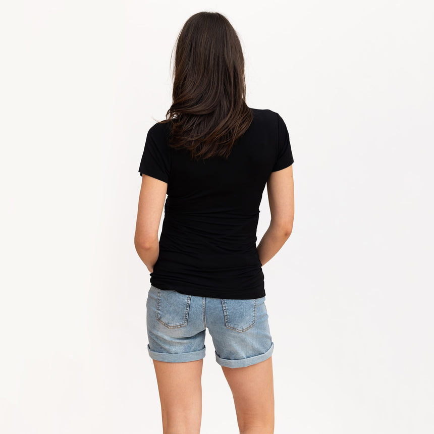 T-Shirt Allaitement Noir-Bella Maternite-BEA-1248191C-NOI-CLÉMENT