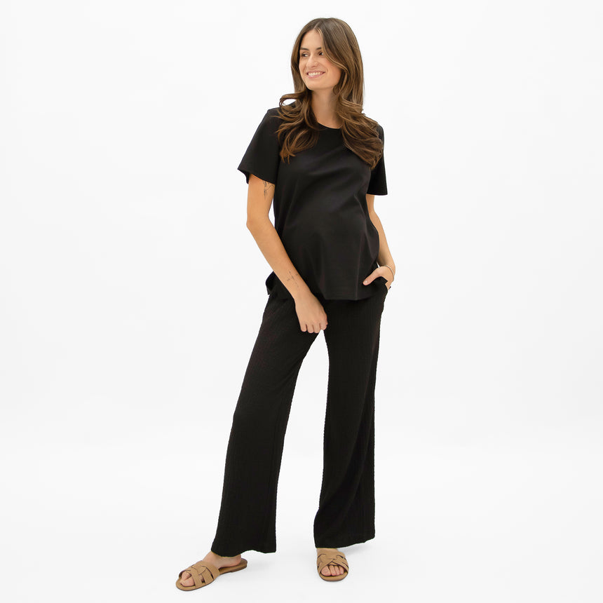 T-shirt Noir-Bella Maternite-BEA-1268884C-CLÉMENT