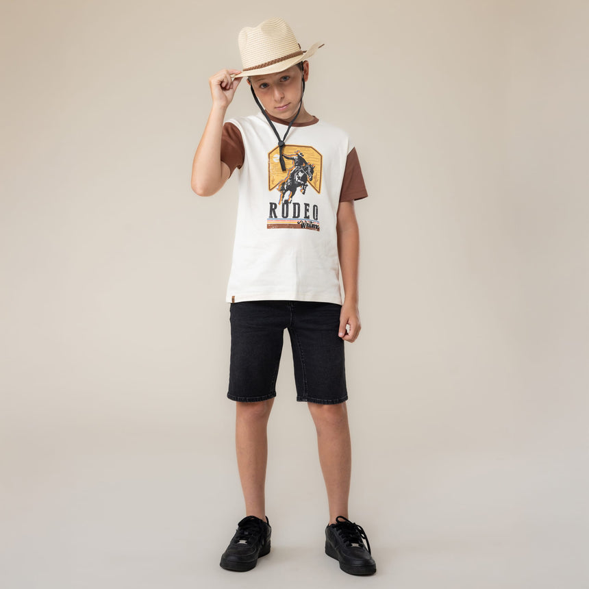 T-shirt Rodéo Ouest 2-12ans-Nano-BOS-S2603-07-CLÉMENT