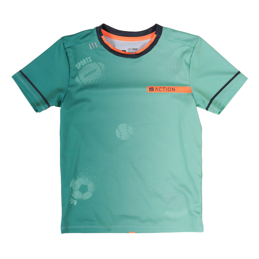 T-shirt Imprimée Jeu 4-12ans-Nano-Menthe-4-BOS-S26A81-04-CLÉMENT