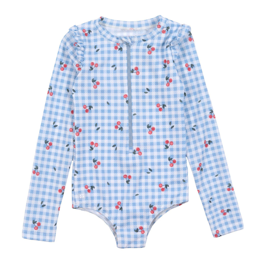 Maillot UV Manches Longues Cerises 2-10ans-Nano-Bleu-2-BOS-S26S18-01-2-CLÉMENT