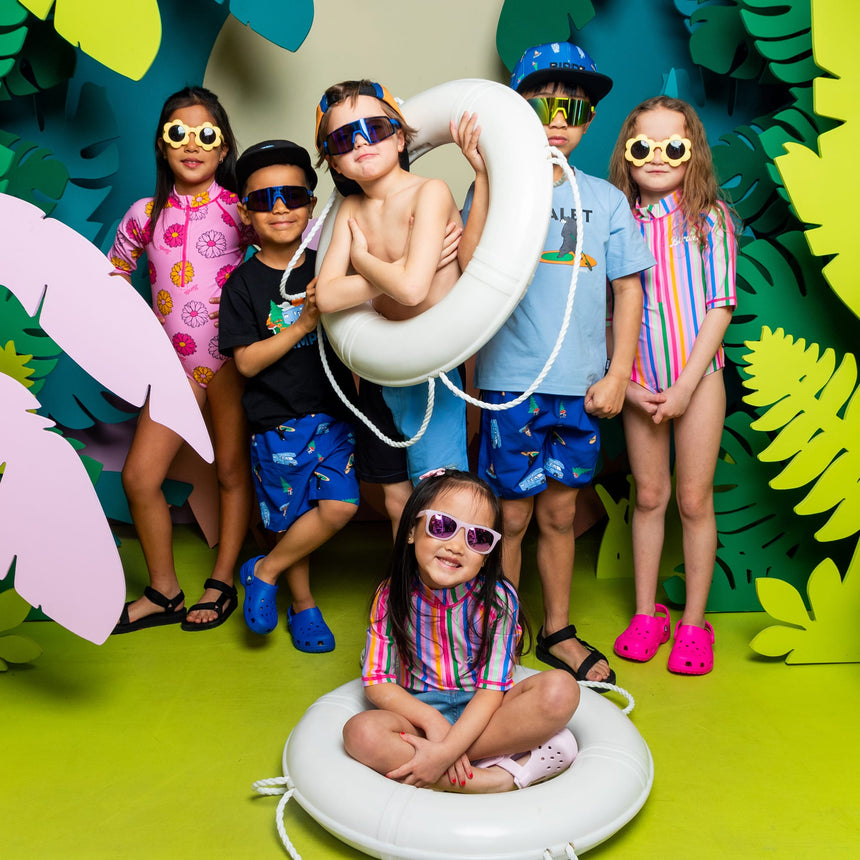 Maillot UV Imprimée Fleurs 2-10ans