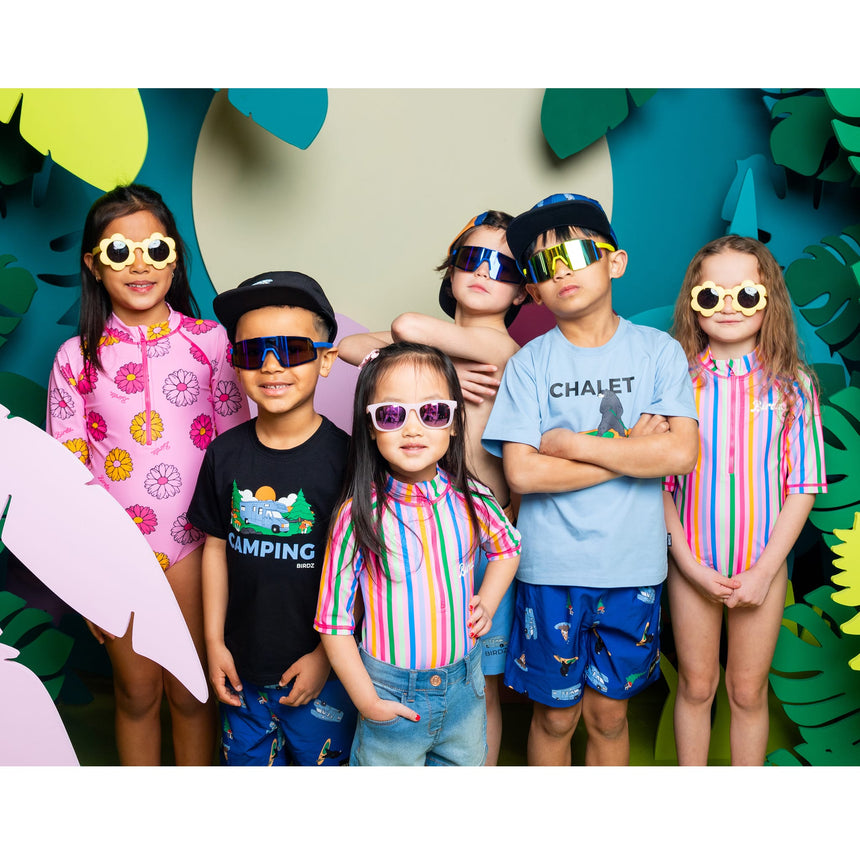 Maillot UV Imprimée Fleurs 2-10ans