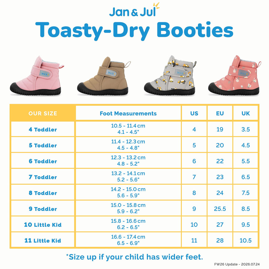 Black Toasty-Dry Booties Sizes 5-11
