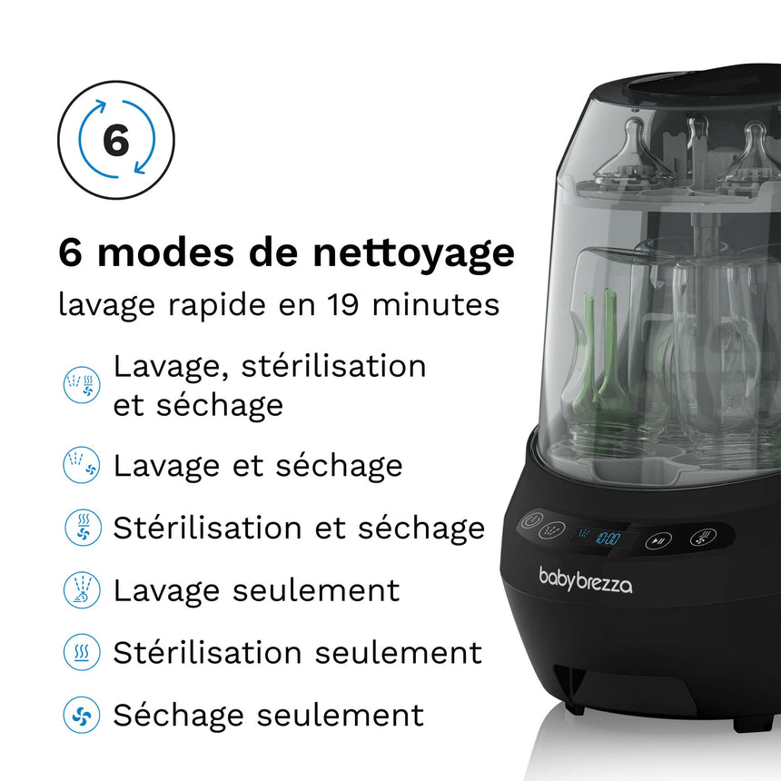 Lave-biberons Washer Pro Noir-Baby Brezza-BYZ-BRZ0190-CLÉMENT