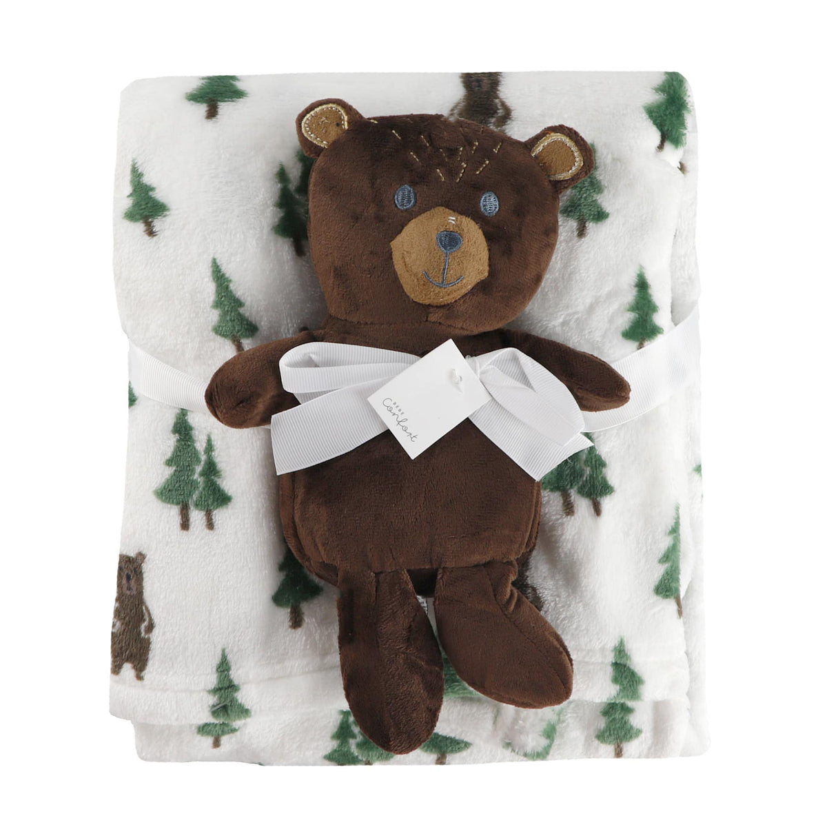 Couverture Bébé En Flanelle – Ours Animal, Bleu, Lit Bébé (neuf Avec étiquettes, Personnalisable)