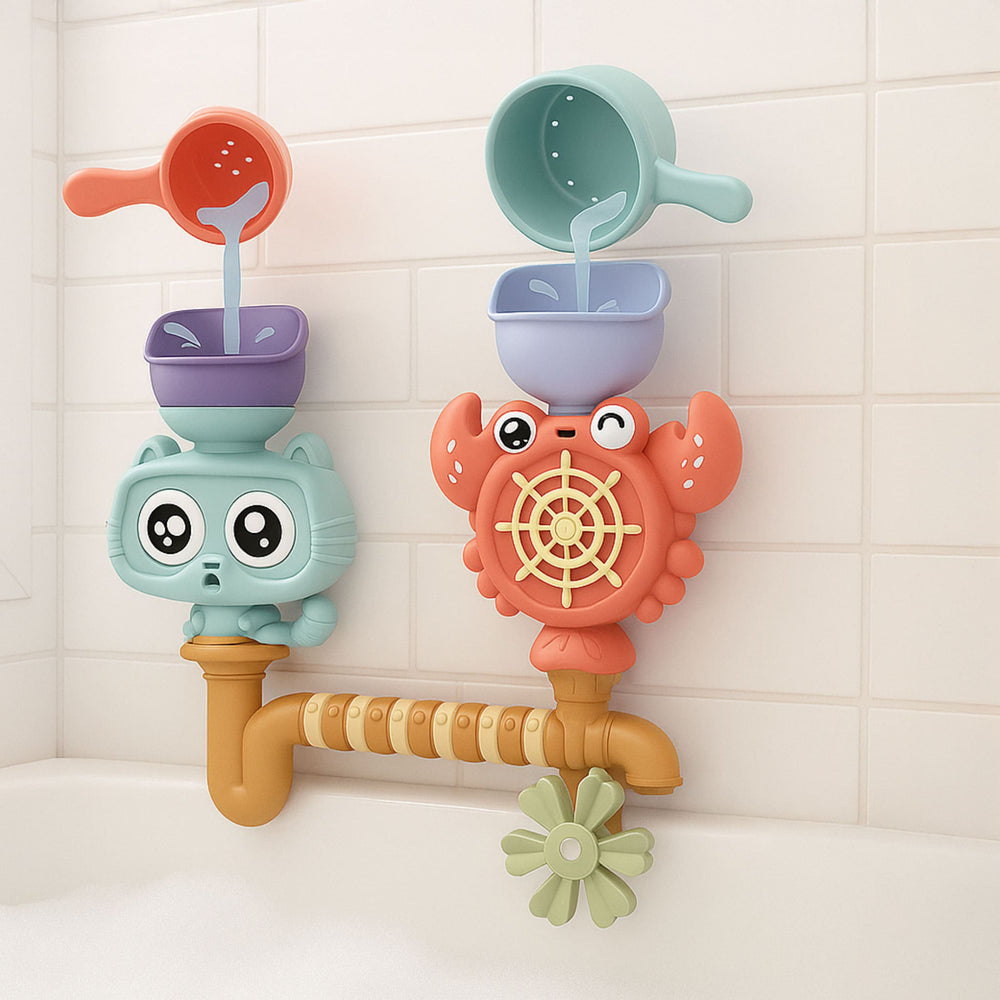 Jouet de Bain - Roue Crabe Et Chat