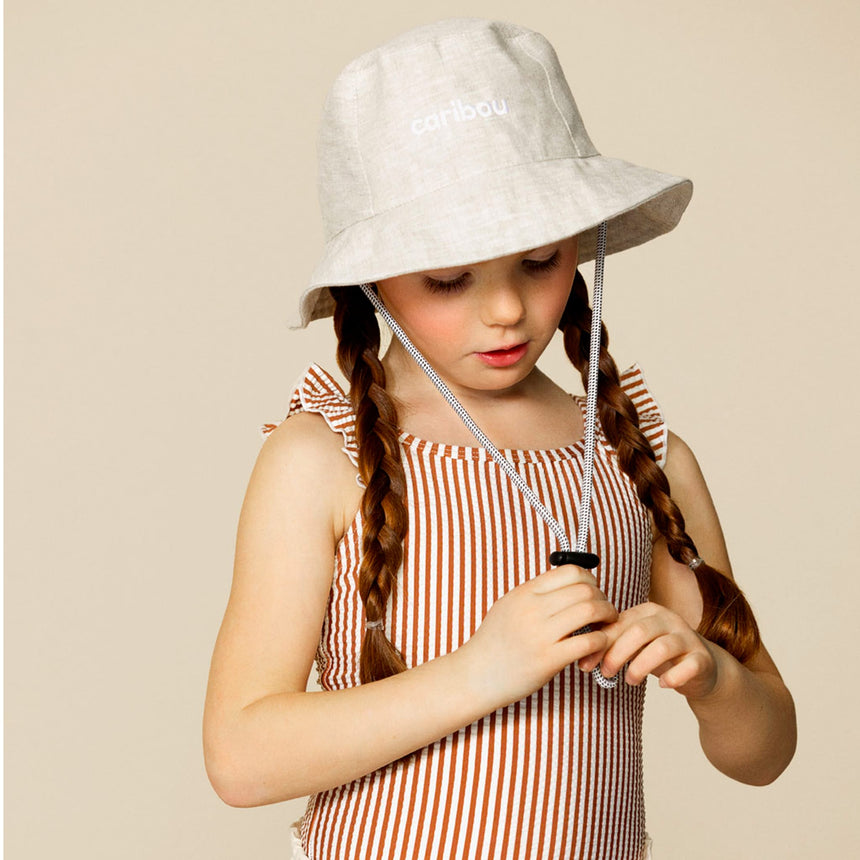 Chapeau Soleil Écru 2-12ans-Caribou-CAB-BUCECRU25-CLÉMENT