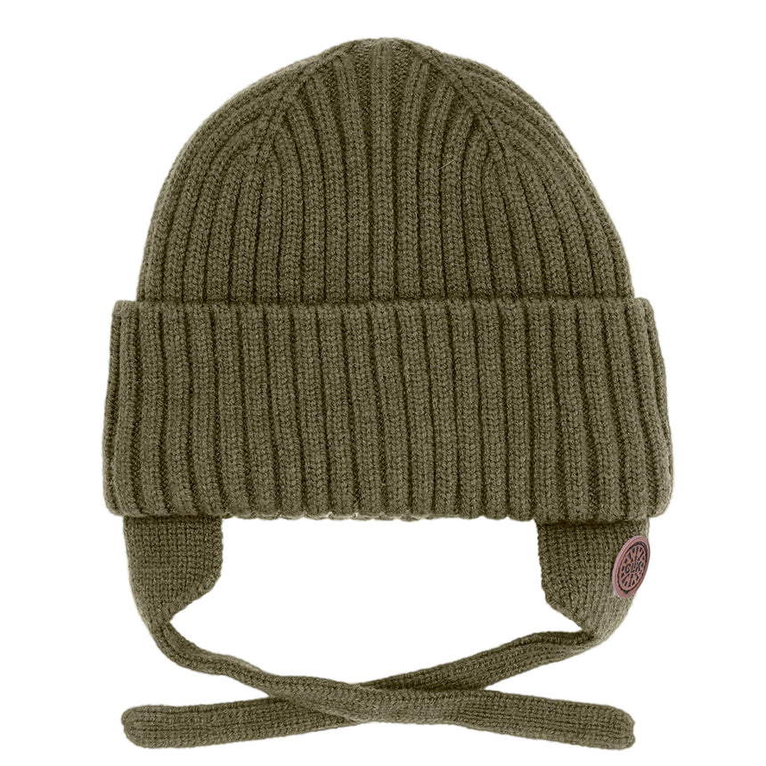 Tuque Tricot Côtelée 18m-8ans-Calikids-Olive-18m - 3ans-CAL-W2402-2-CLÉMENT
