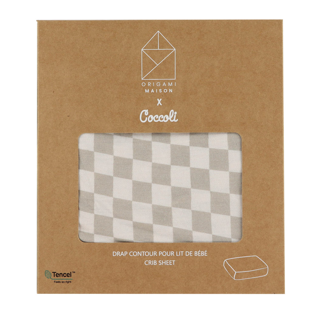Crib Fitted Sheet - Plaid