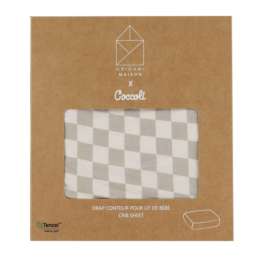 Crib Fitted Sheet - Plaid