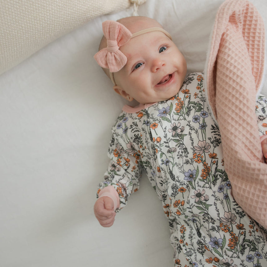 Pyjama Magnétique Fleurs Prématuré -18mois-Colle Colle-CCL-PM60118-CLÉMENT