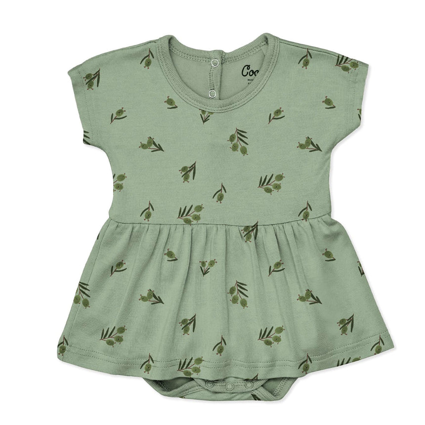 Robe Olives 1-18mois - Coccoli x La Petite Ourse-Coccoli-Olive-1 m-CCO-KM60228-CLÉMENT