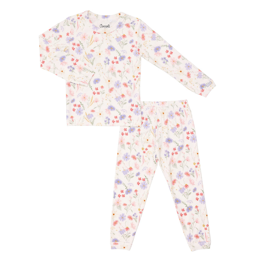 Pyjama Fleurs 2-12ans-Coccoli-Ivoire-2-CCO-TLM6021-CLÉMENT