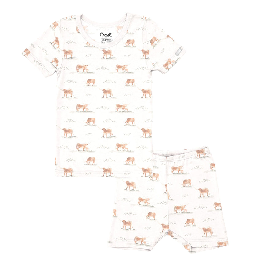 Pyjama Court Vaches 2-12ans-Coccoli-Ivoire-2-CCO-TSM6023-CLÉMENT