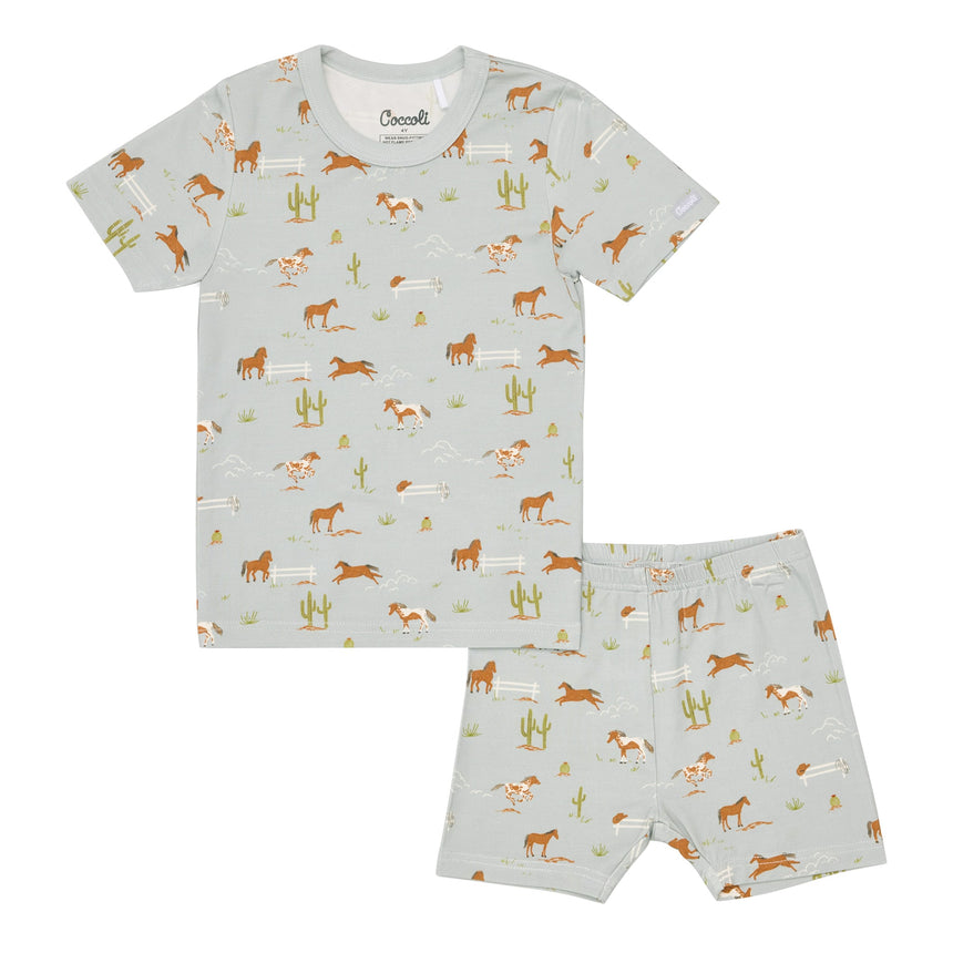 Pyjama Court Rodéo 2-12ans-Coccoli-Sauge-2-CCO-TSM6033-CLÉMENT