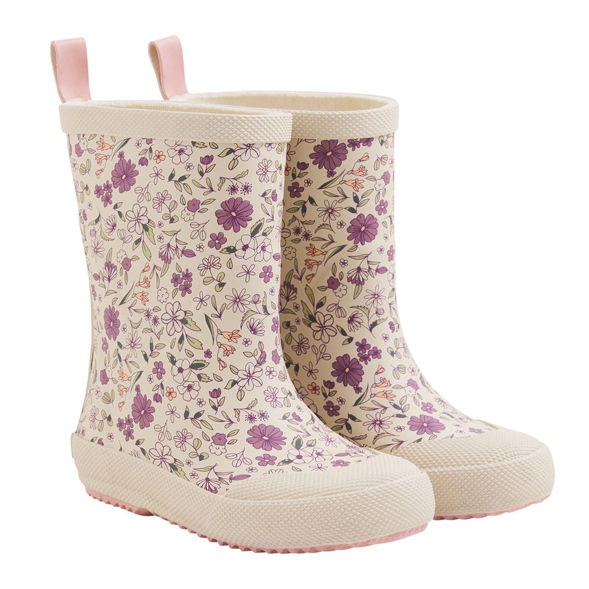 Botte De Pluie Fleurs Pointures 24-31-CeLaVi-Beige-24 E-CEL-320194-5240-CLÉMENT